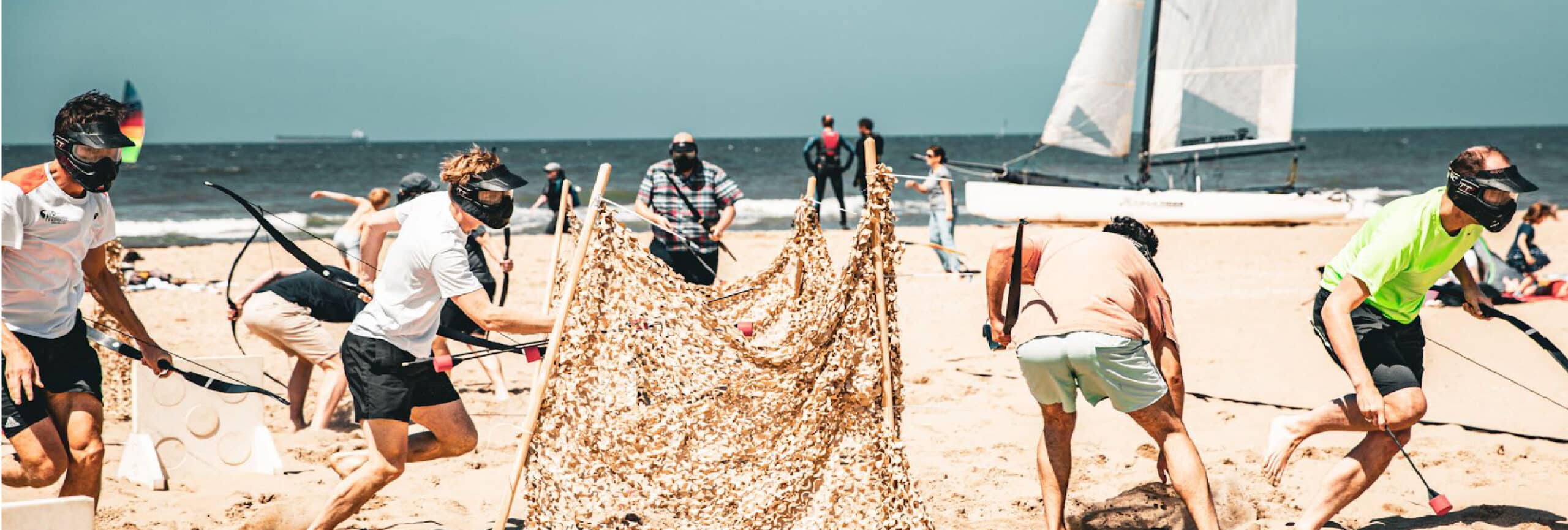 Archery Tag Scheveningen bij DownUnderBeach